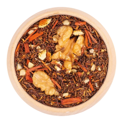 RooibosWalnootSinaasappel_thee_DePelikaan Rooibos Walnoot-Sinaasappel