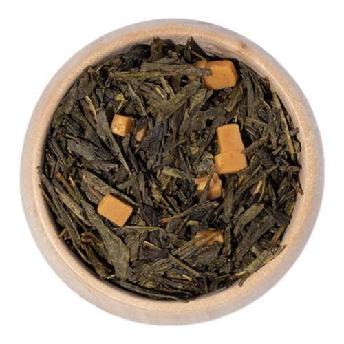 SenchaKaramel_thee_DePelikaan Sencha Karamel