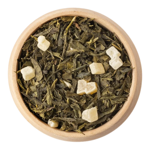 SenchaMango_thee_DePelikaan Sencha Mango